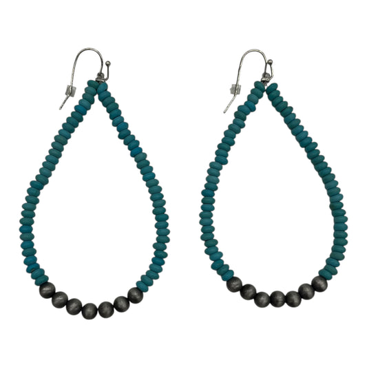 Earrings Statement By Cmf In Blue & Grey