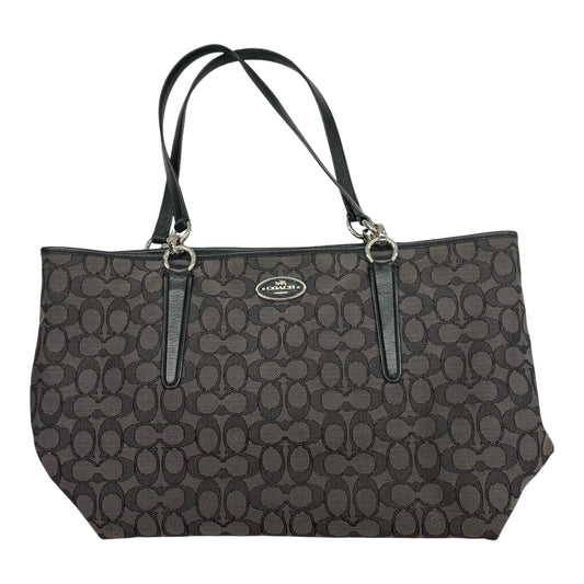 Handbag Designer By Coach In Black, Size:Large