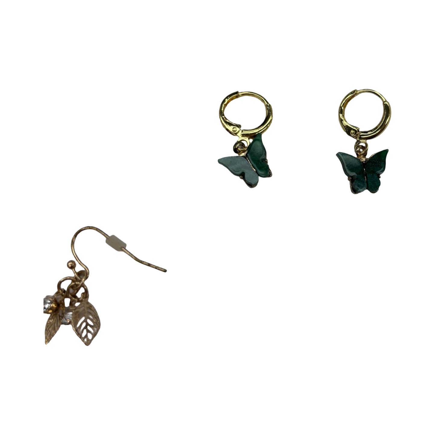 Earrings Dangle/Drop By Clothes Mentor In Gold & Green