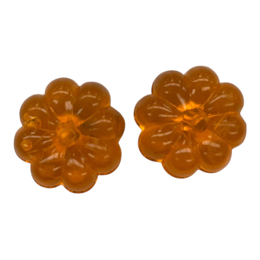 Earrings Stud By Cmf In Orange