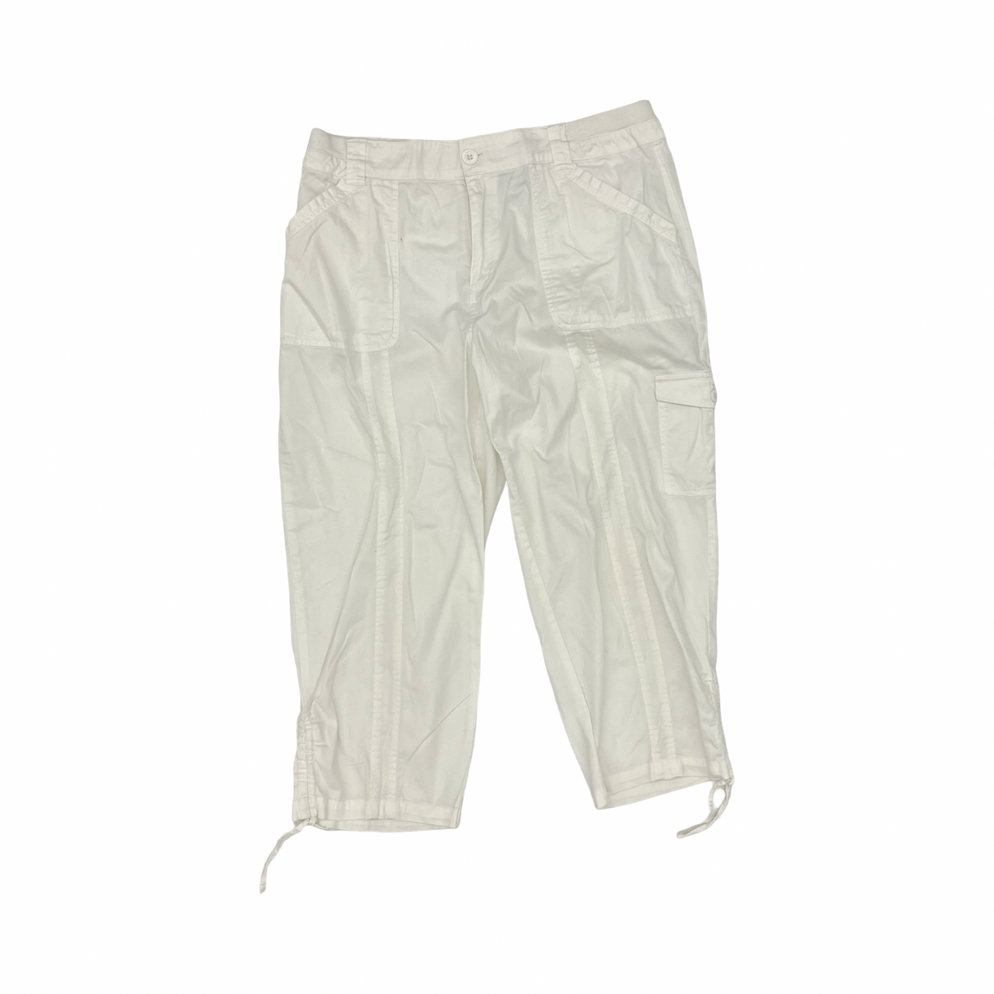Pants Cropped By Christopher And Banks In White, Size:10