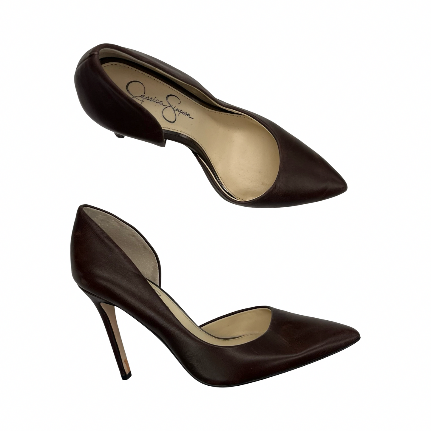 Shoes Heels Stiletto By Jessica Simpson In Brown, Size:7