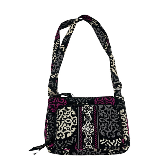 Crossbody By Vera Bradley In Black & Pink, Size:Medium