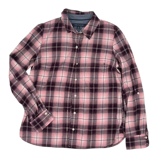 Top Ls By Tommy Hilfiger In Plaid Pattern, Size:S