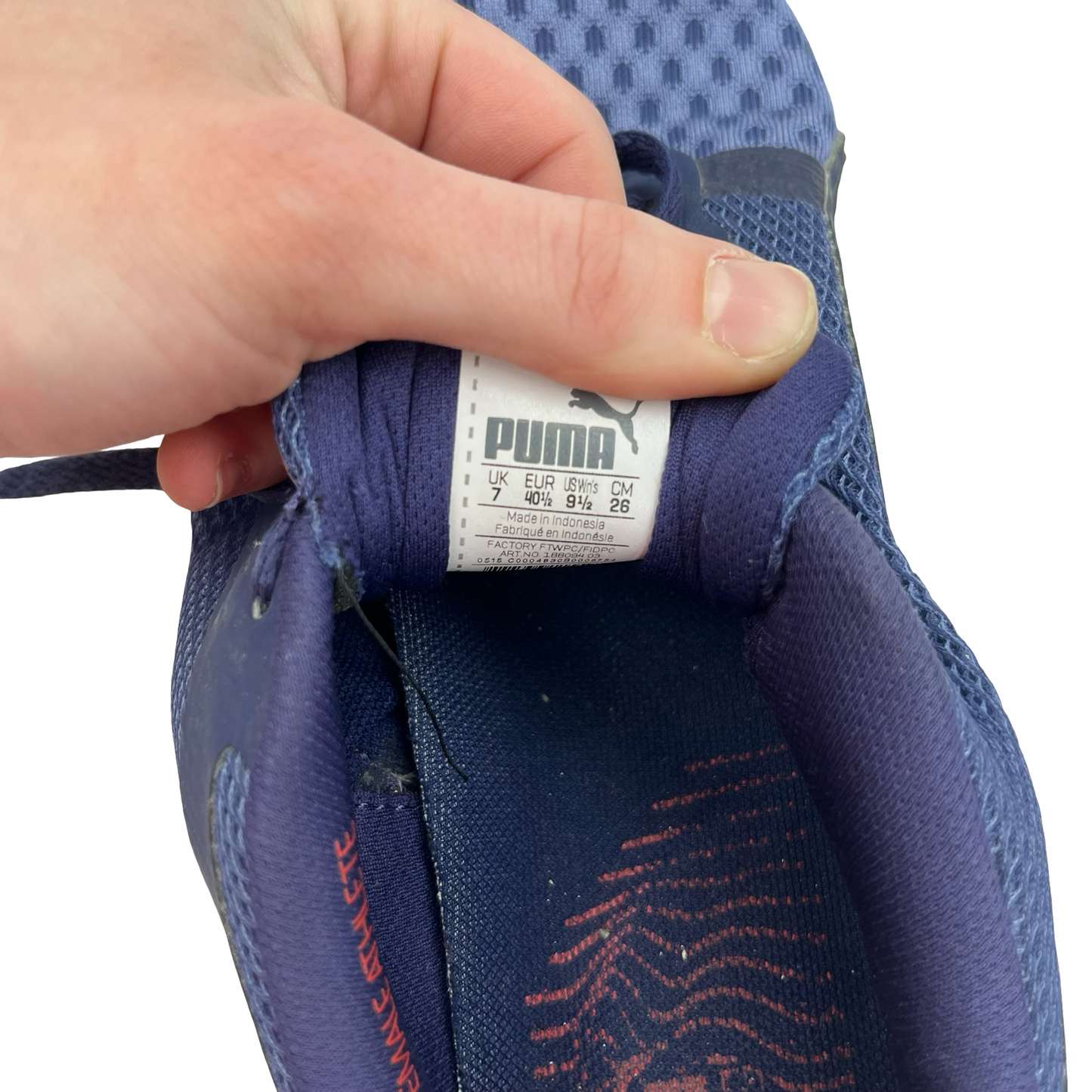 Shoes Athletic By Puma In Blue, Size:9.5