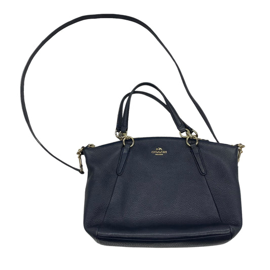 NAVY HANDBAG DESIGNER by COACH Size:SMALL