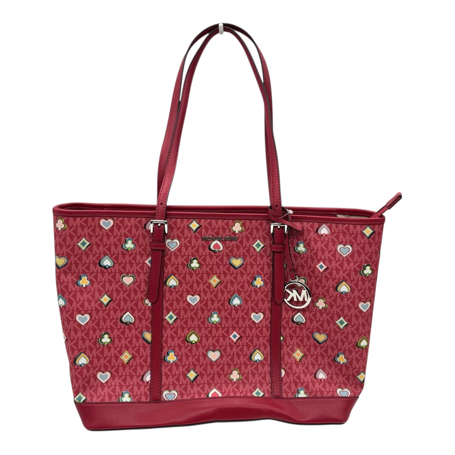 Handbag Designer By Michael Kors In Red, Size:Large