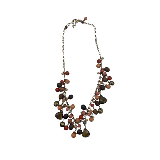 Necklace Statement By Clothes Mentor In Gold & Orange