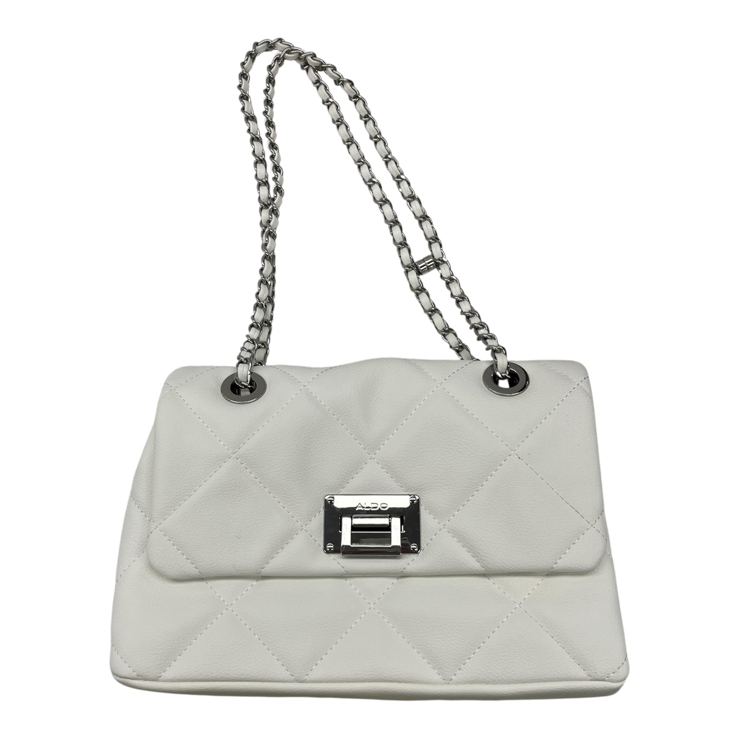 Handbag By Aldo In White, Size:Medium