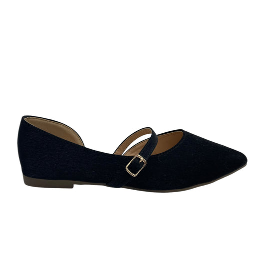 Shoes Flats By Clothes Mentor In Black, Size:6.5