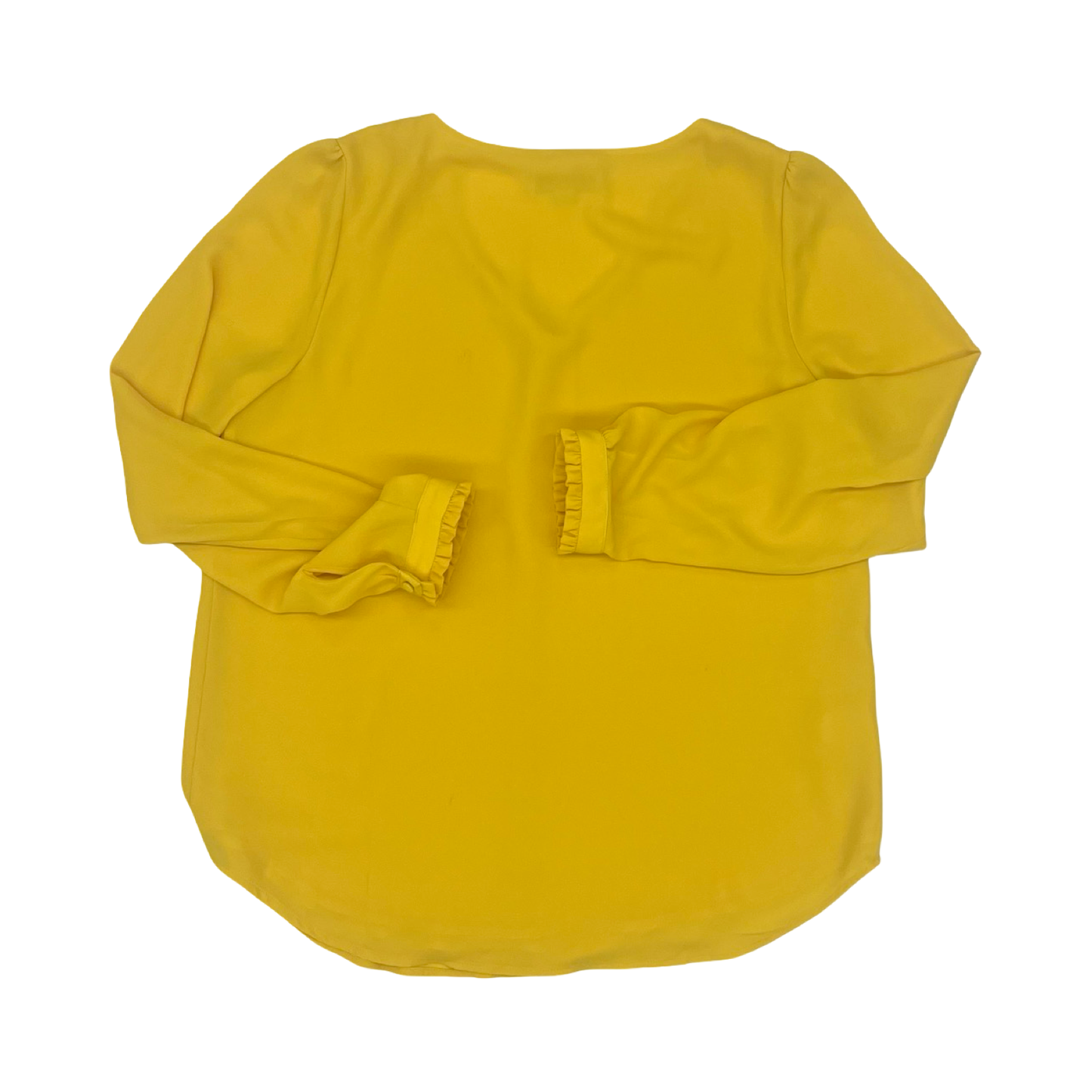 Blouse Ls By Loft In Yellow, Size:M