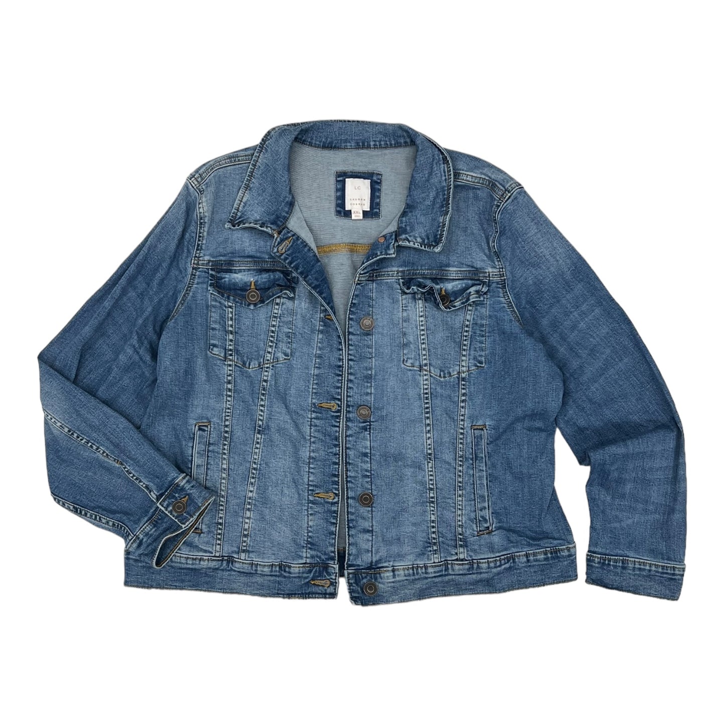 Blue Denim Jacket Denim Lc Lauren Conrad, Size 2x