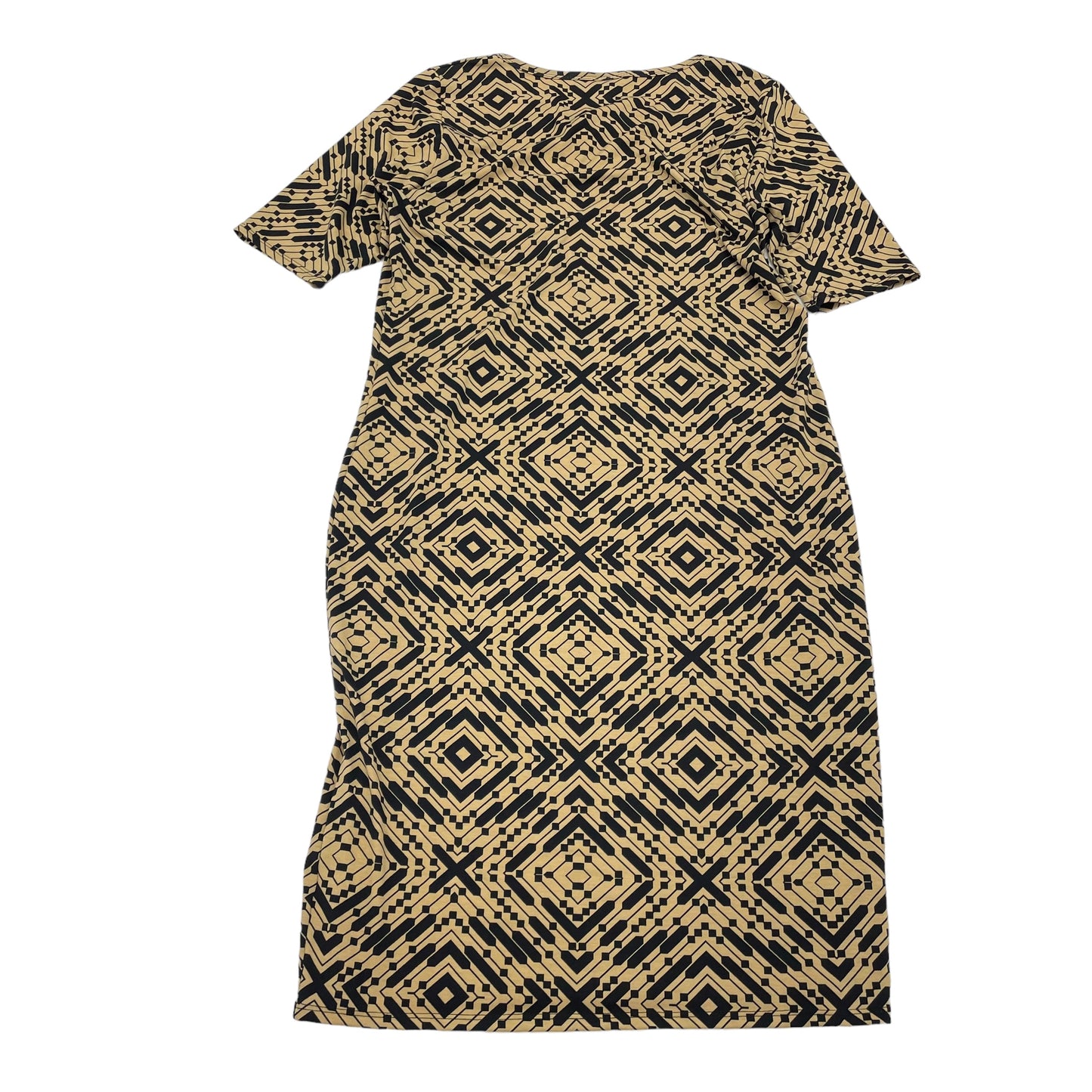 Black & Tan Dress Casual Midi Lularoe, Size 2x