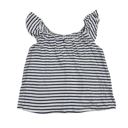 Blue & White Top Sleeveless Old Navy, Size L