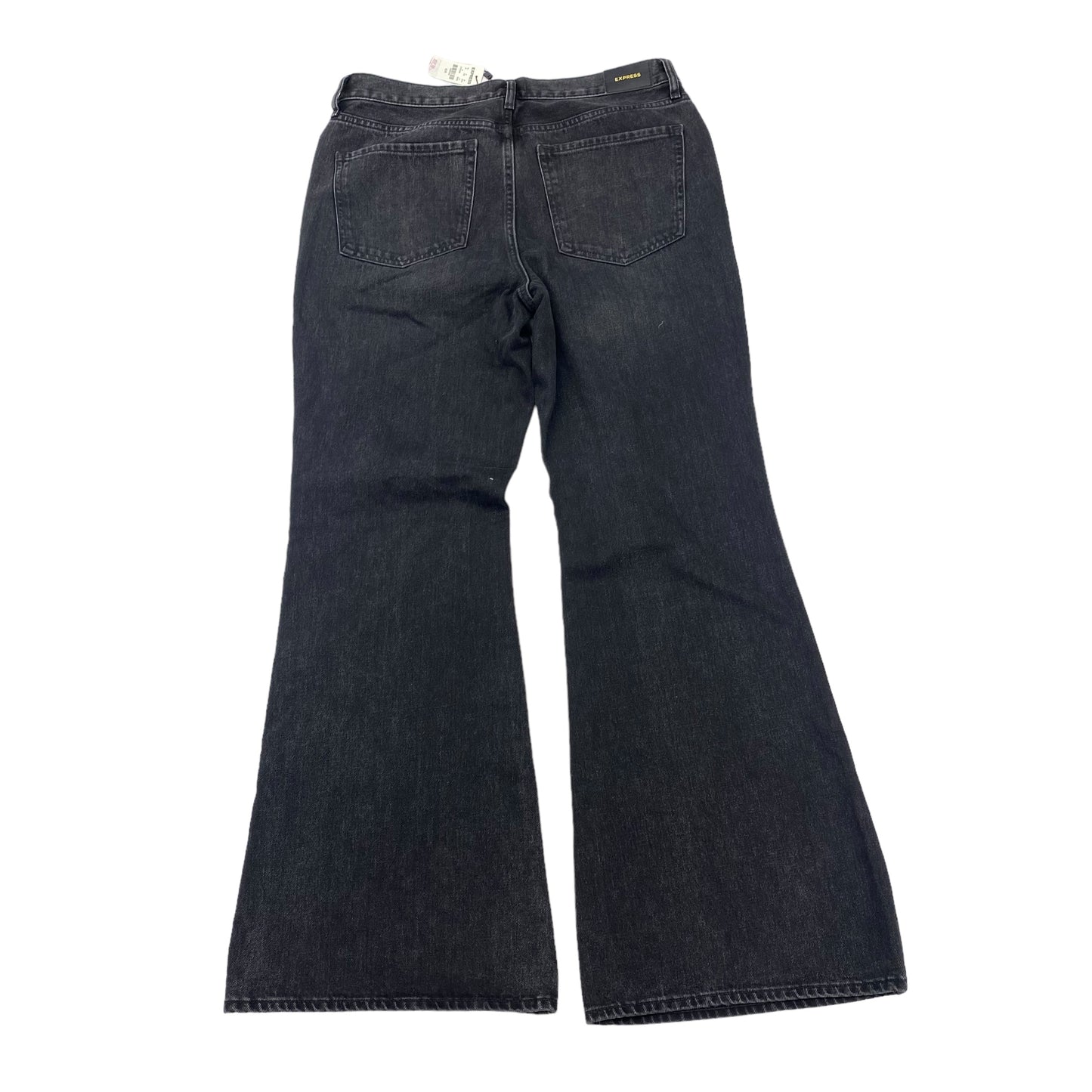 Black Denim Jeans Wide Leg Express, Size 10