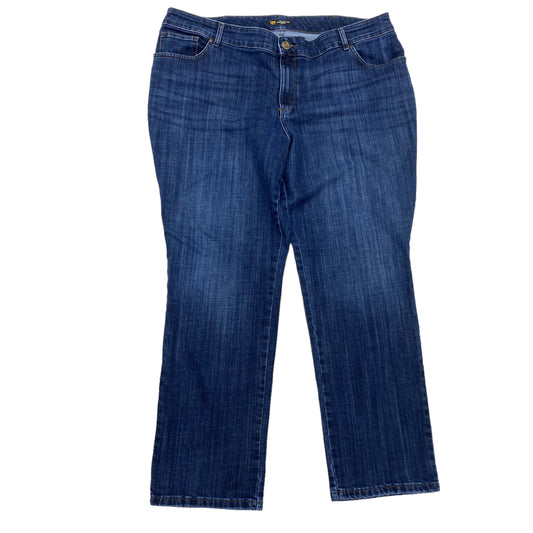 Blue Denim Jeans Straight Lee, Size 24