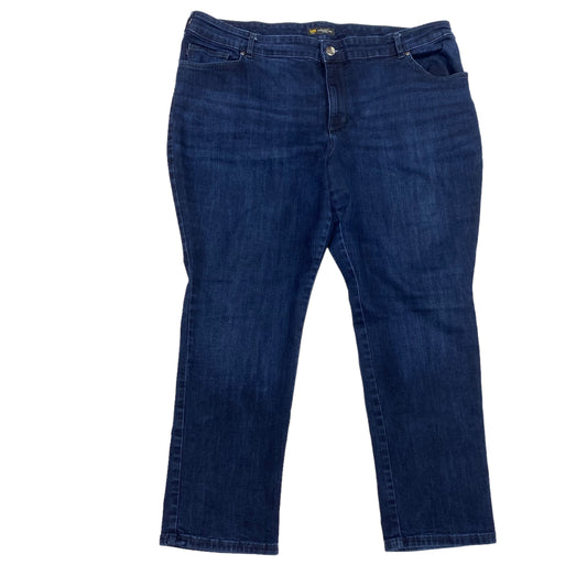 Blue Denim Jeans Straight Lee, Size 24