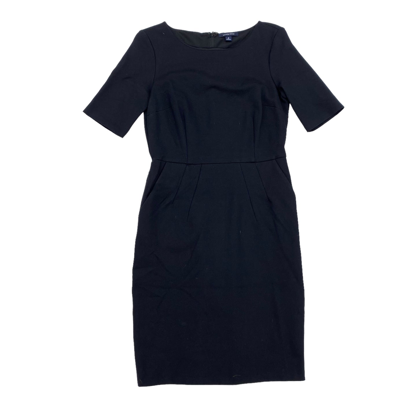 Black Dress Work Lands End, Size 8