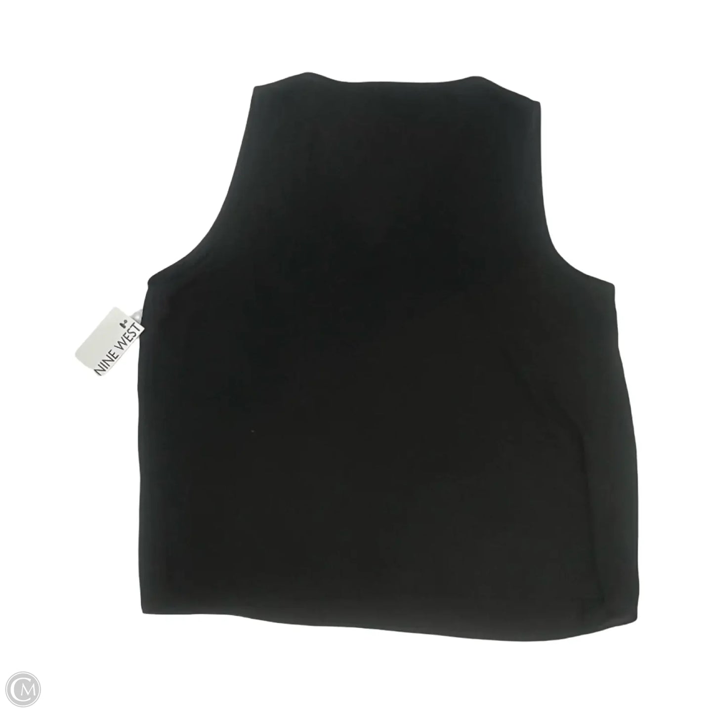 Blouse Sleeveless By Nine West In Black, Size: Xl