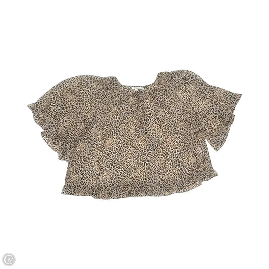 Blouse Short Sleeve By Chicos In Animal Print, Size: M