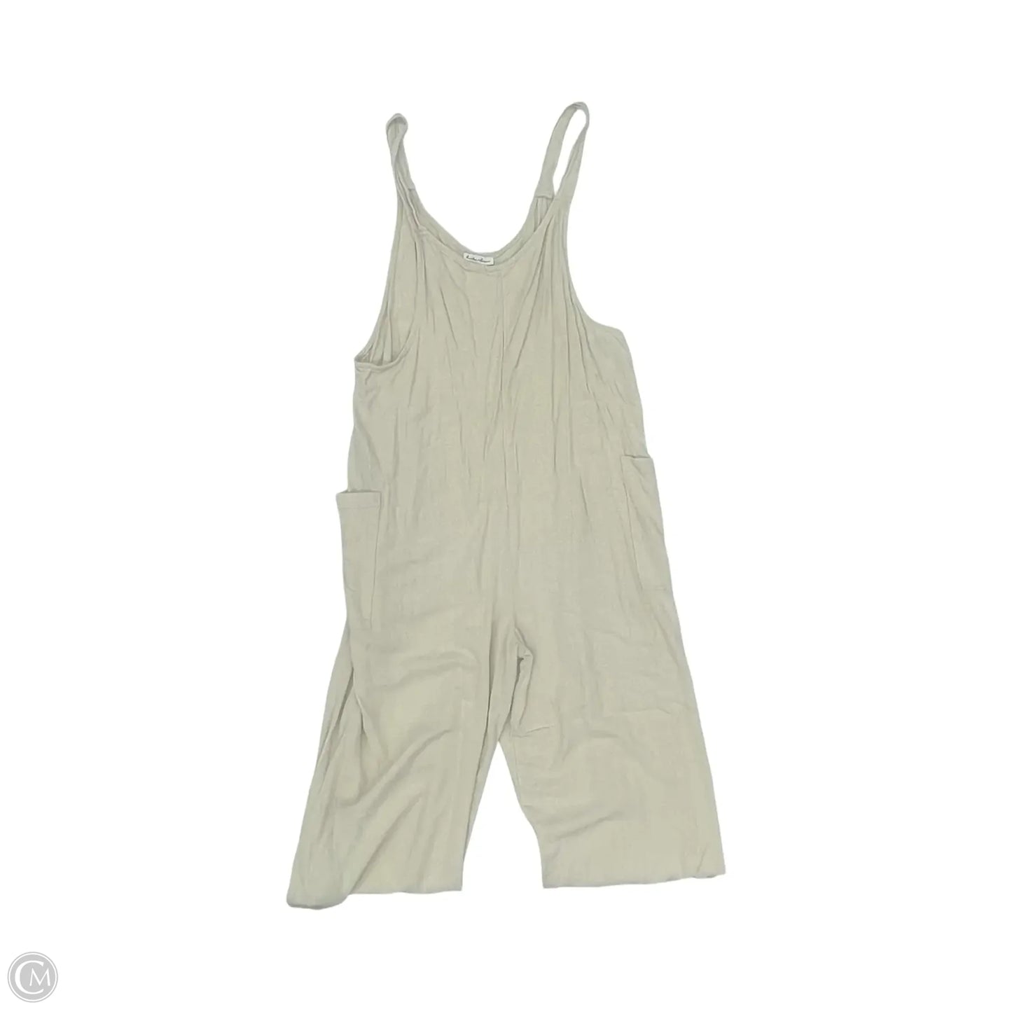 Jumpsuit By Clothes Mentor In Tan, Size: L