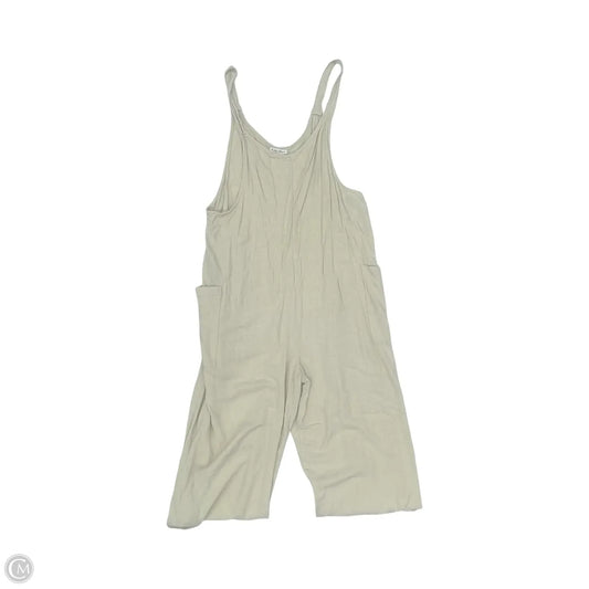 Jumpsuit By Clothes Mentor In Tan, Size: L