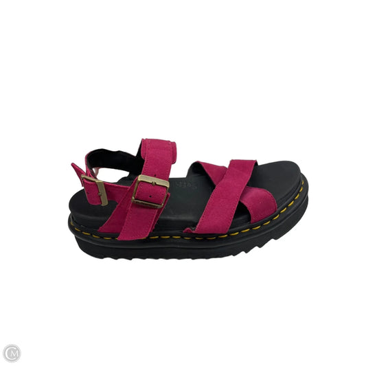 Sandals Designer By Dr Martens In Pink, Size: 9