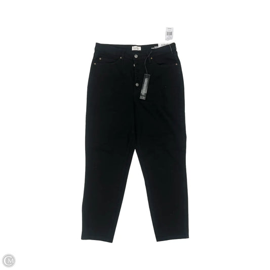 Jeans Straight By Nicole Miller In Black Denim, Size: 12