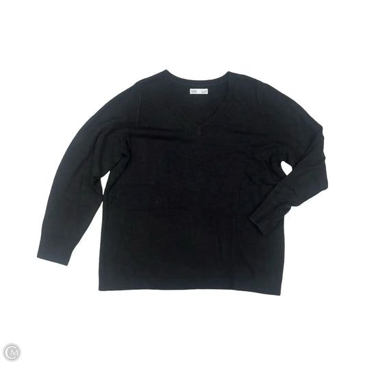 Sweater By Croft And Barrow In Black, Size: 1x