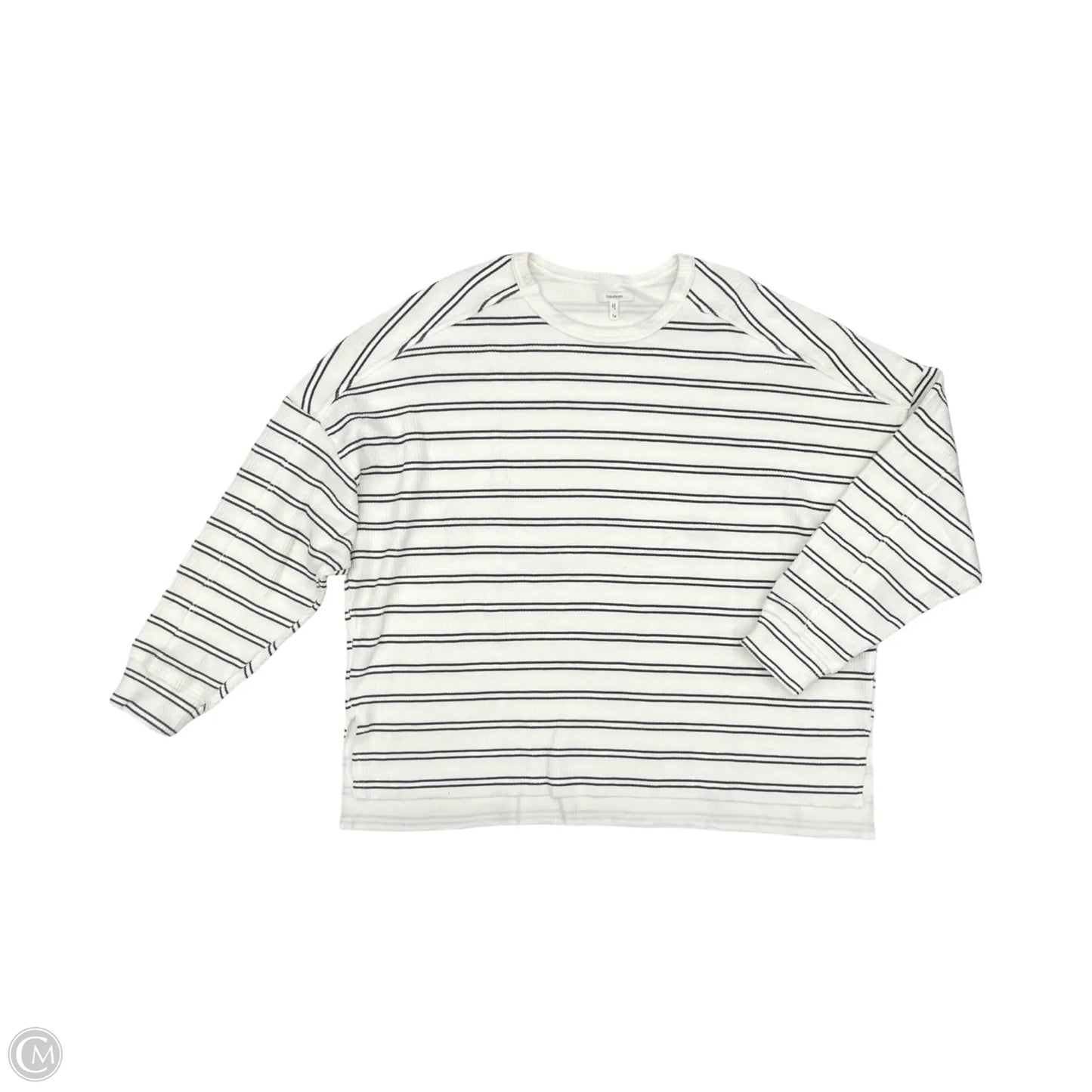 Top Long Sleeve By Maurices In Black & White, Size: 1x