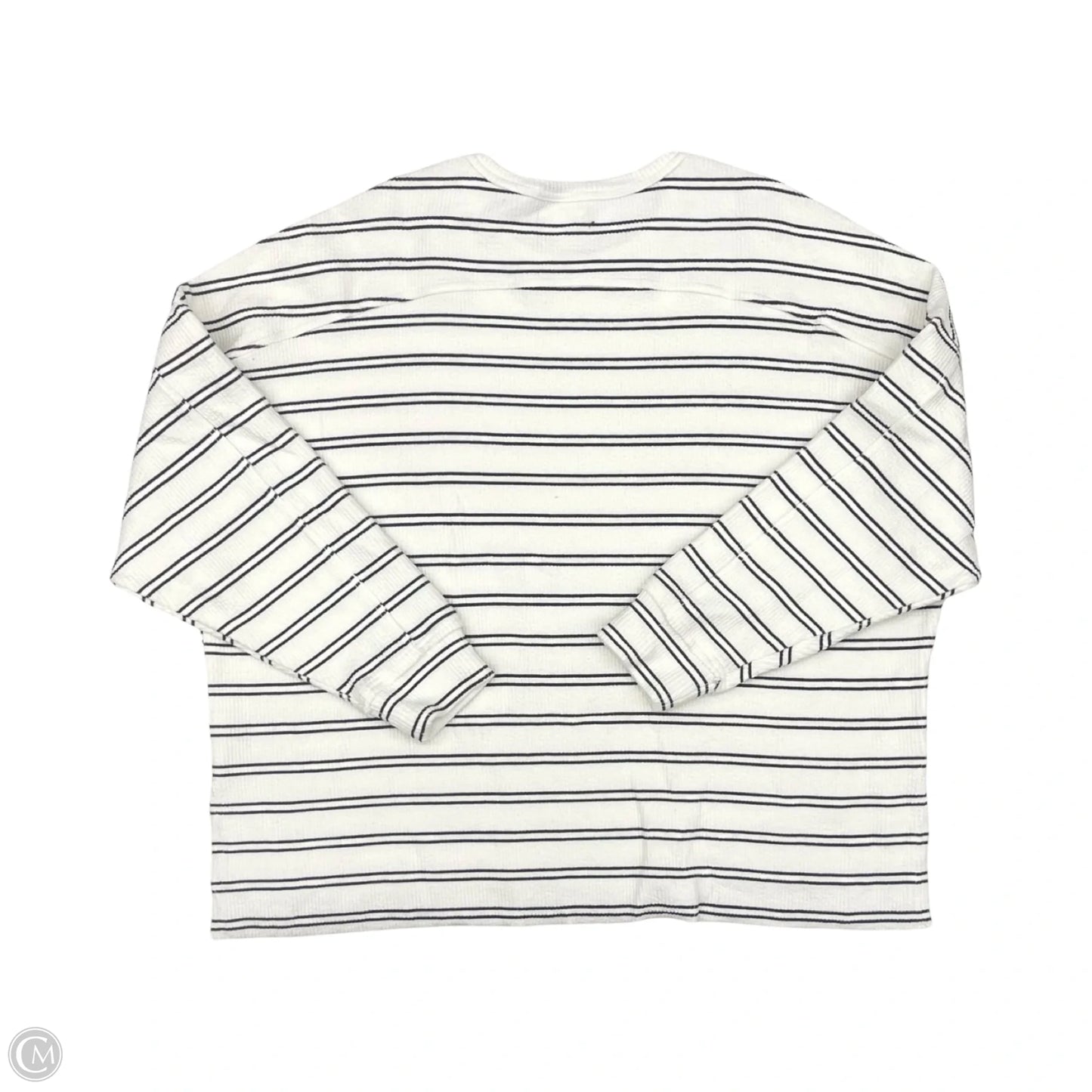 Top Long Sleeve By Maurices In Black & White, Size: 1x