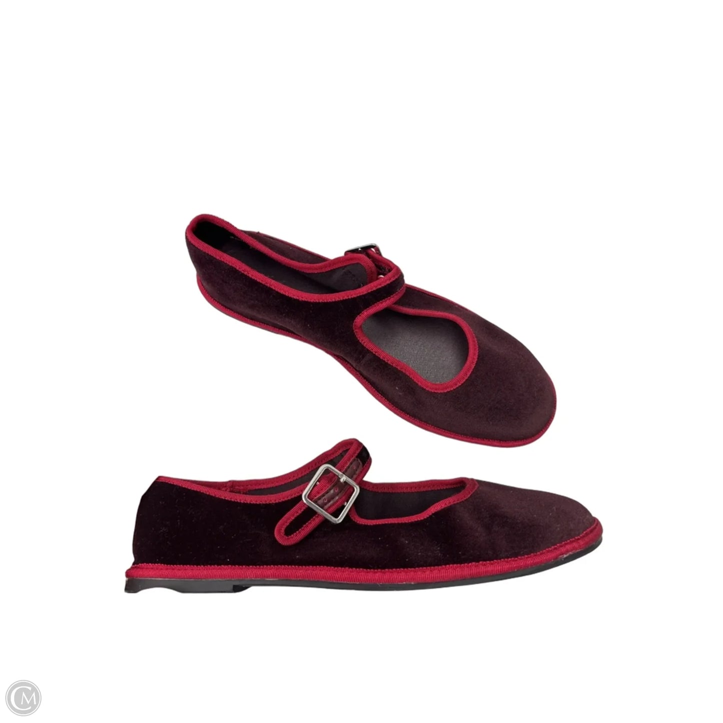 Shoes Flats By Universal Thread In Maroon, Size: 8