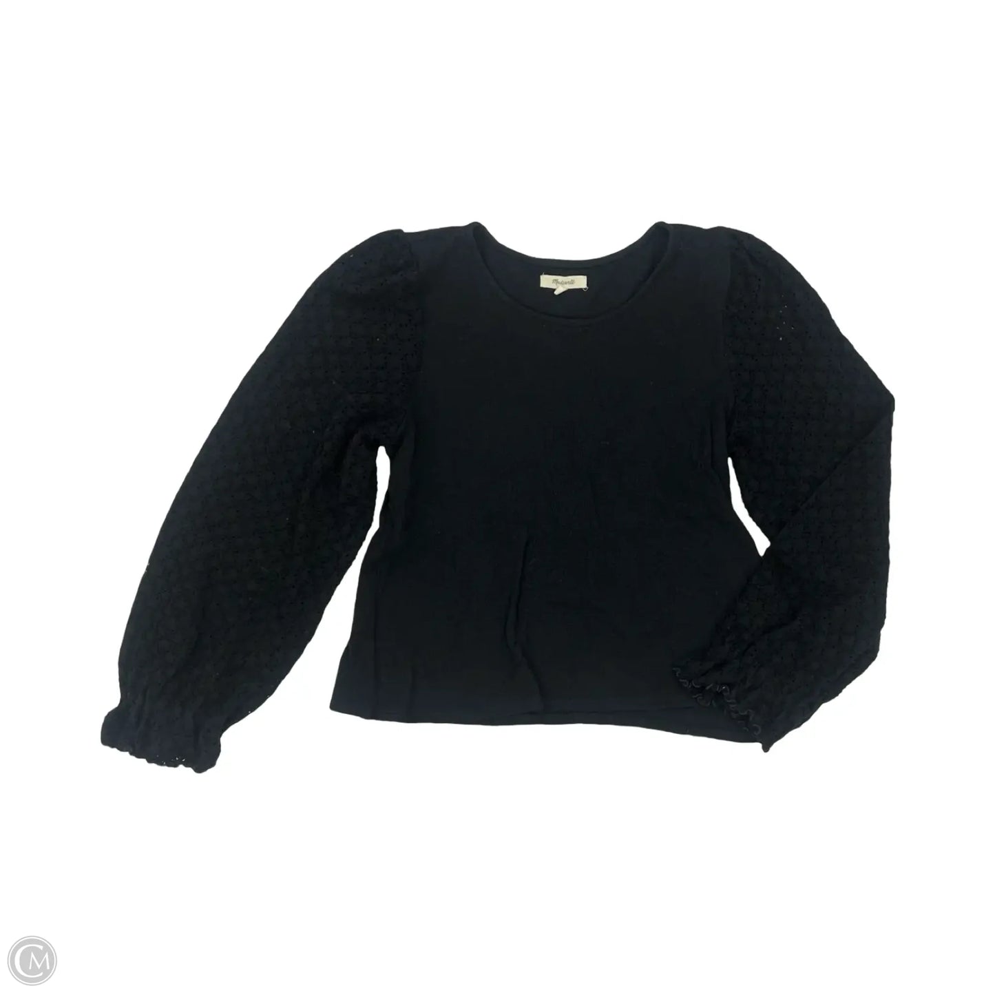 Top Long Sleeve By Madewell In Black, Size: L