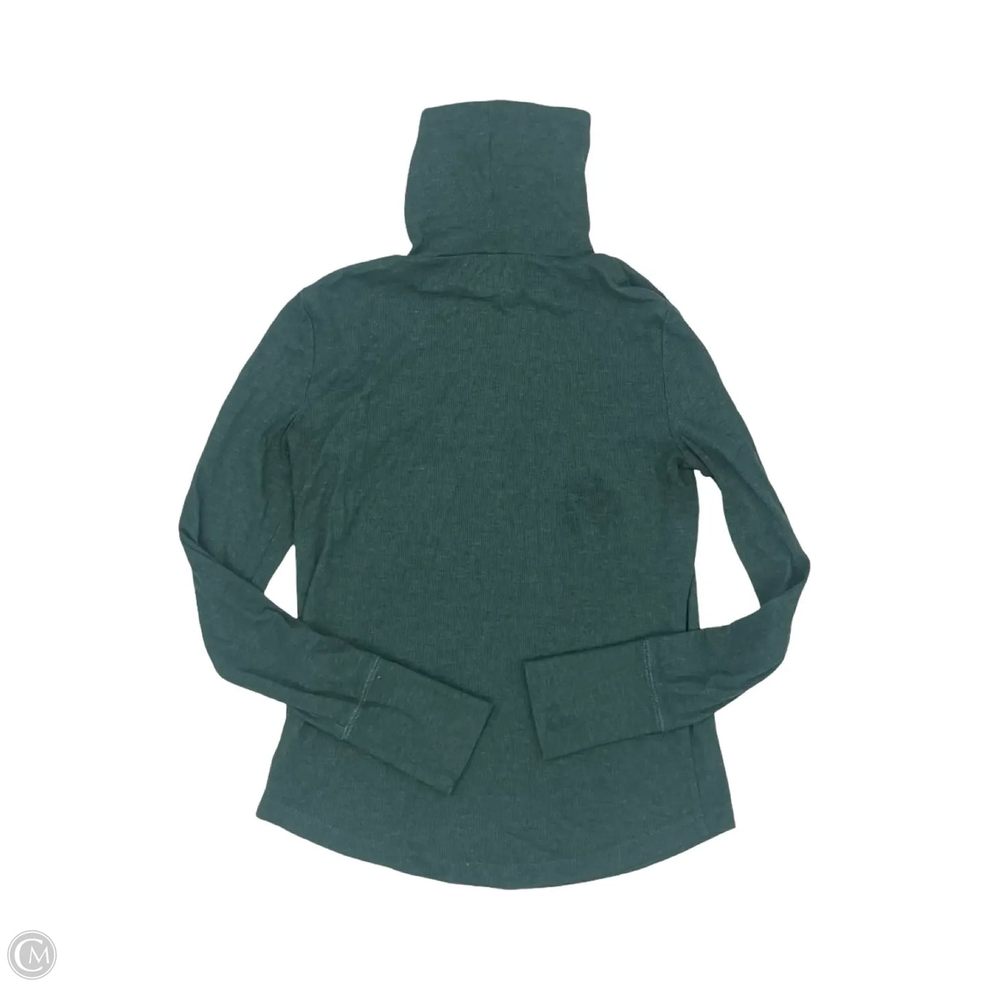 Top Long Sleeve Basic By Gap In Green, Size: S