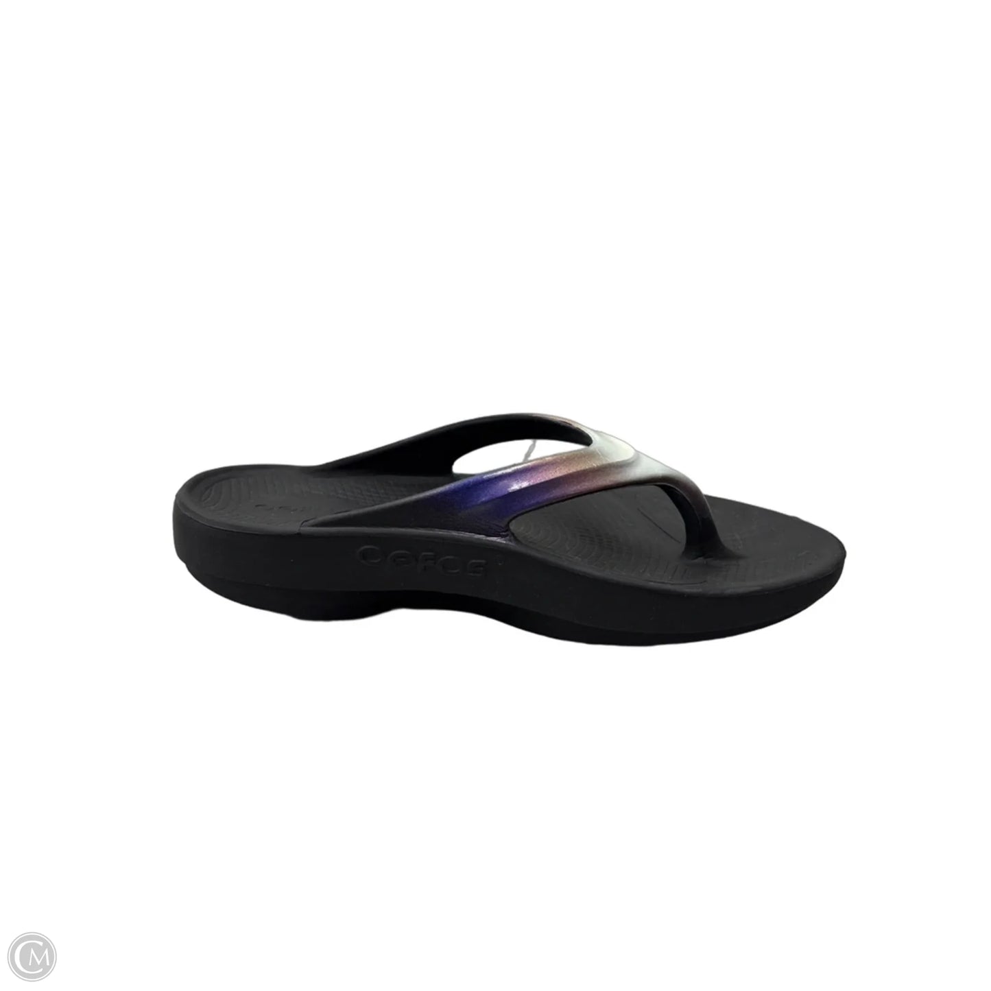 Sandals Flip Flops By Oofos In Black, Size: 8