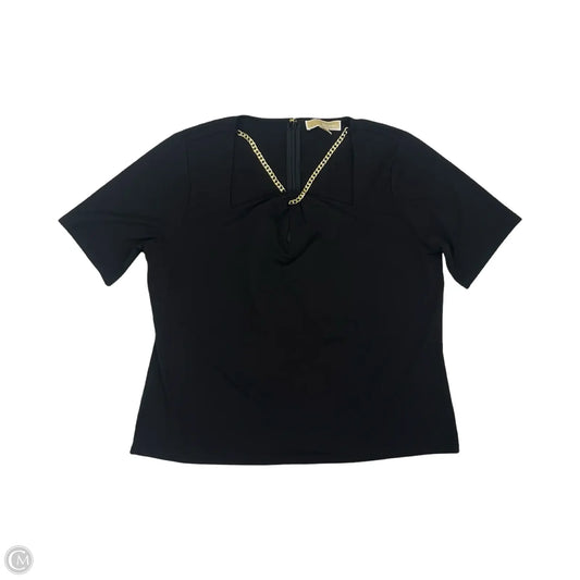 Blouse Designer By Michael Kors In Black, Size: Xl