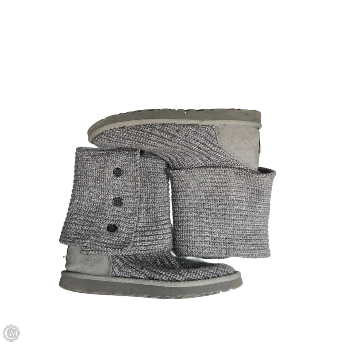 Boots Designer By Ugg In Grey, Size: 9