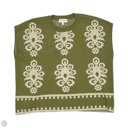 Sweater Short Sleeve By Entro In Green, Size: M