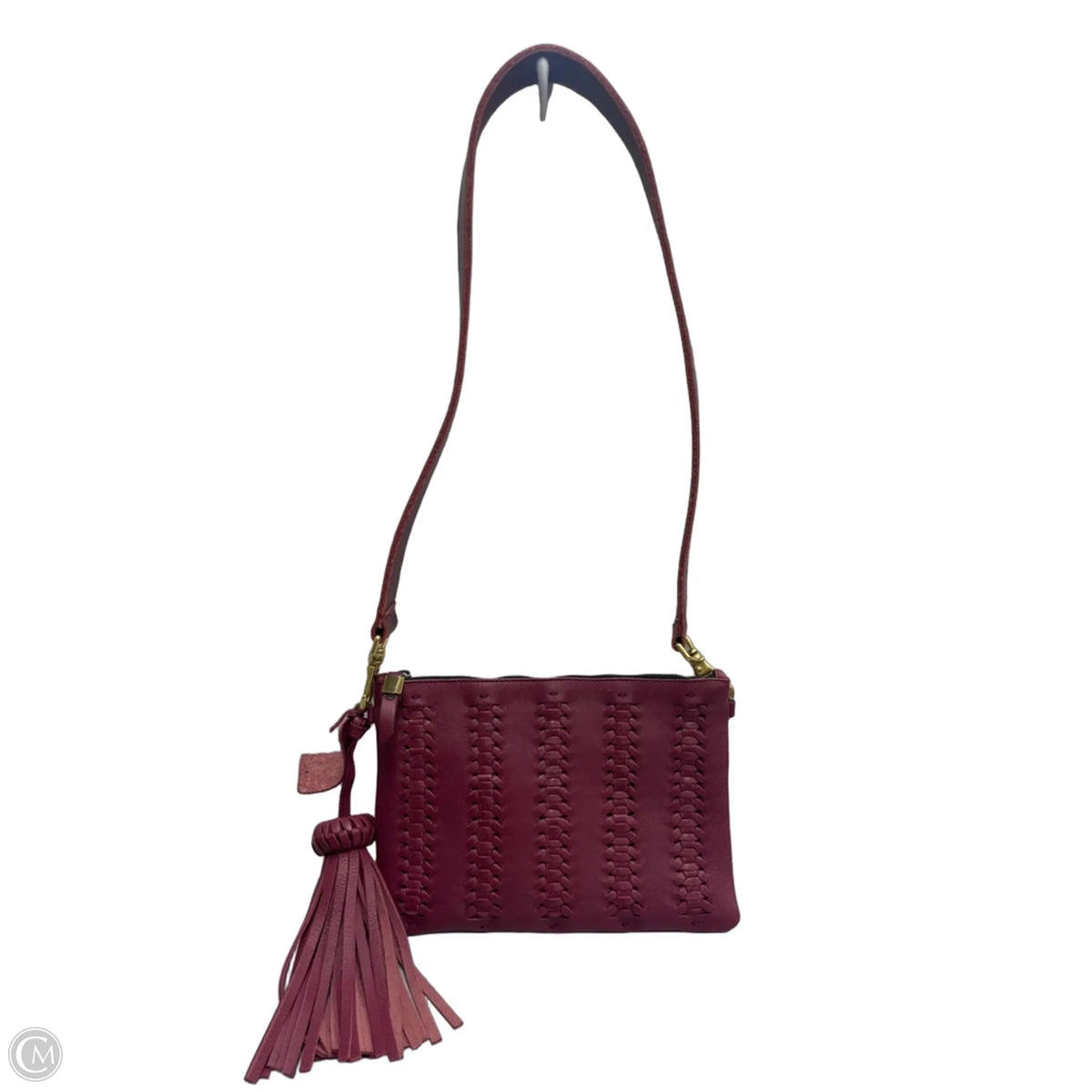 Handbag Leather By Cmc, Size: Medium