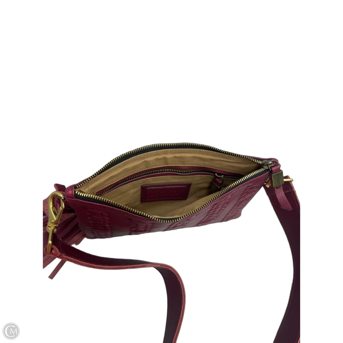 Handbag Leather By Cmc, Size: Medium