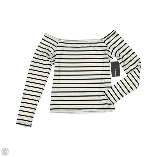 Top Long Sleeve By Clothes Mentor In Black & White, Size: Xl