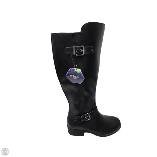 Boots Mid-calf Flats By Croft And Barrow In Black, Size: 5