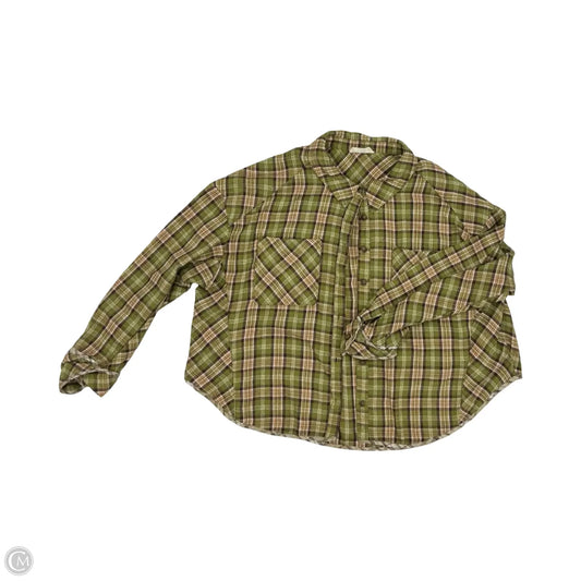 Blouse Long Sleeve By New In In Green, Size: M