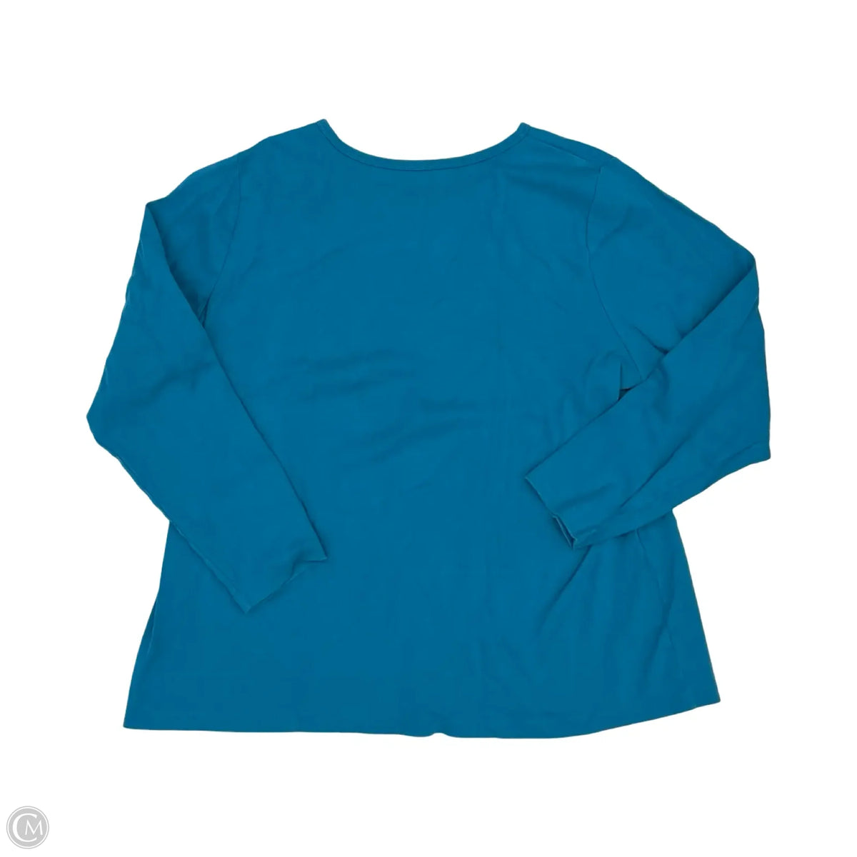 Top Long Sleeve Basic By St Johns Bay In Blue, Size: 2x