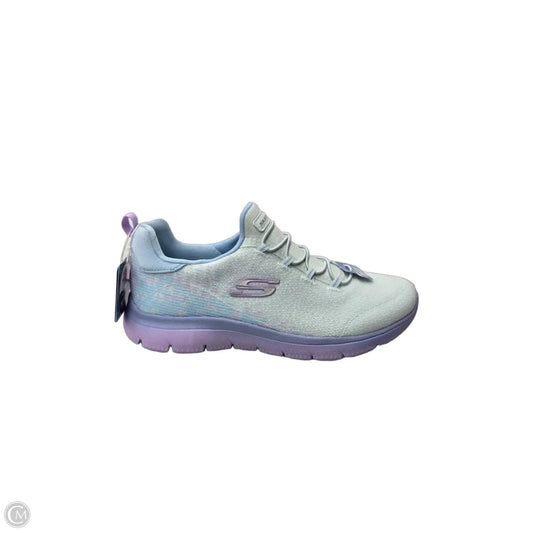Shoes Sneakers By Skechers In Blue & Purple, Size: 8.5