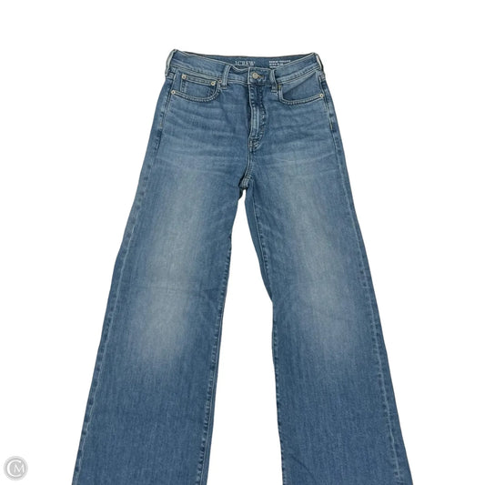 Jeans Wide Leg By J. Crew In Blue Denim, Size: 4