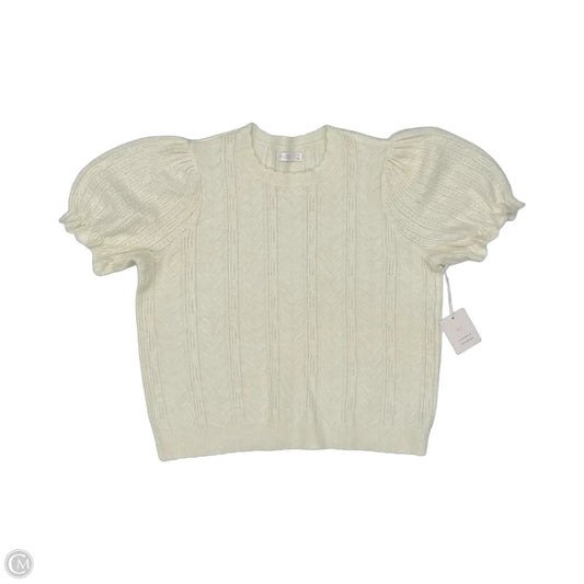 Sweater Short Sleeve By Lc Lauren Conrad In Cream, Size: Xl