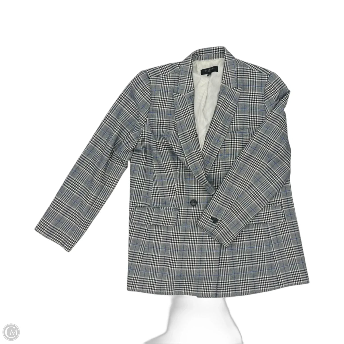 Blazer By Talbots In Plaid Pattern, Size: Lp