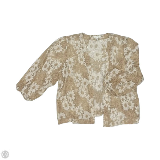 Cardigan By Maurices In Brown & Cream, Size: Xxl