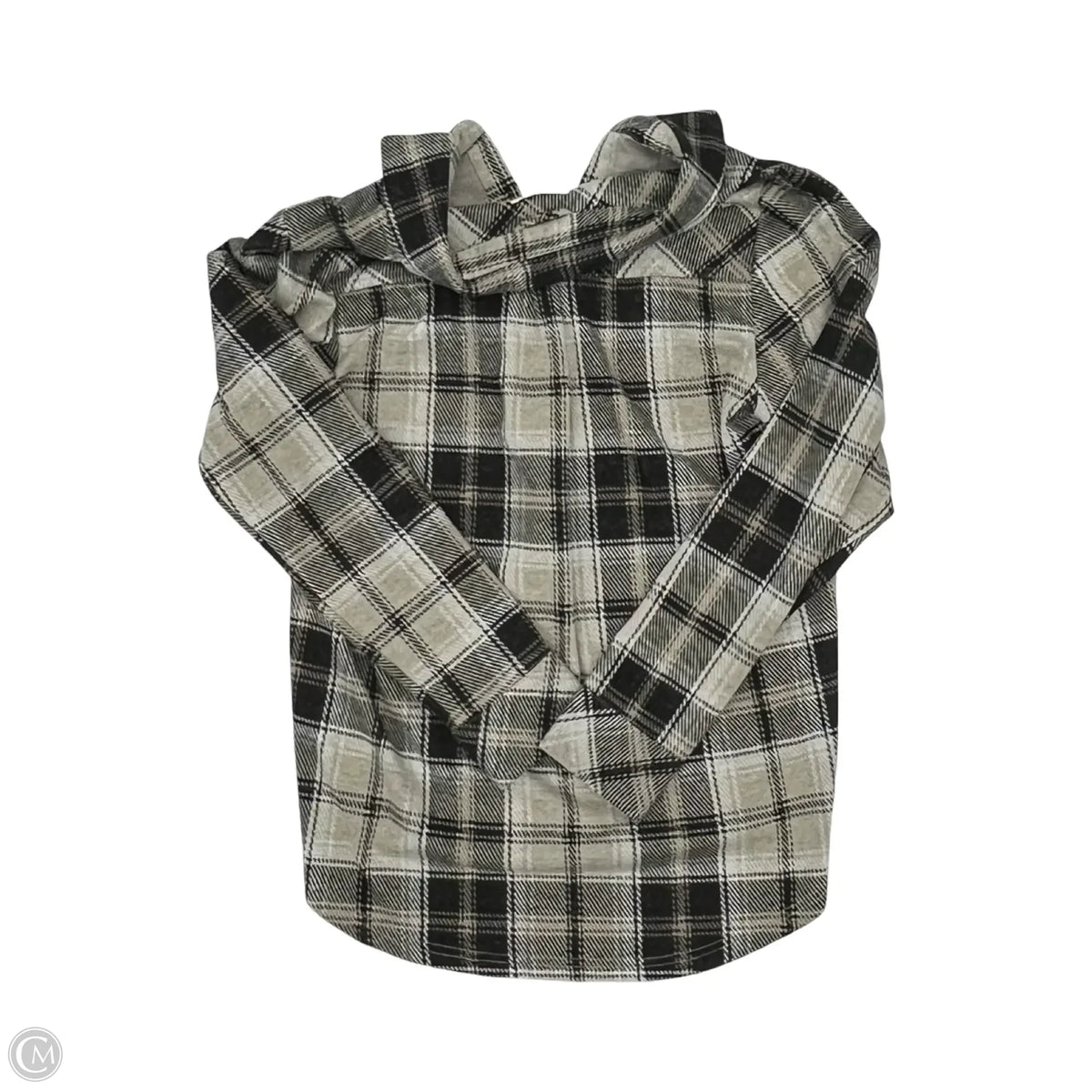 Jacket Shirt By Thread And Supply In Black & Grey, Size: M